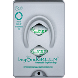 beyondGREEN Dog Waste Bag Dispenser – Wall & Pole Mount – Standard Roll Compatible, Front-Load