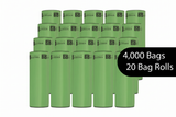 Dog Waste Bags – 200-Count Core Roll 8" x 13" – Made in USA