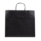 Saving Nature Black Paper Retail Bag - with Handles - 12 1/2" x 8 1/4" x 11 1/4" - 100 count box
