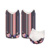 Panificio 4 oz Petal Paper Baking Cup - American Flag, Ridged, Greaseproof - 2 1/4" x 2 1/4" x 1 1/2" - 4000 count box
