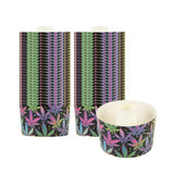 Panificio 53 oz Paper Angel Food Tube Pan - Trippy Leaf Print, Greaseproof - 5 3/4" x 5 3/4" x 3 3/4" - 400 count box