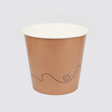 Cater Tek 10 lb Kraft Disposable Paper Ice Bucket - 8 3/4" × 8 3/4" × 8 1/4" - 10 Count Box