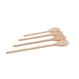Nature Tek 4-Piece Beechwood Wooden Spoon Set - 50 count box
