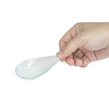 Mini Serve Teardrop Seagreen Plastic Spoon - 4" x 2" x 1/2" - 100 count box