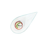 Mini Serve Teardrop Seagreen Plastic Spoon - 4" x 2" x 1/2" - 100 count box