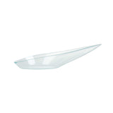 Mini Serve Teardrop Seagreen Plastic Spoon - 4" x 2" x 1/2" - 100 count box