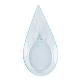 Mini Serve Teardrop Seagreen Plastic Spoon - 4" x 2" x 1/2" - 100 count box