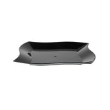Maxi Serve Square Black Plastic Large Aqua Plate - 9" x 9" x 1/2" - 100 count box