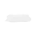 Maxi Serve Square White Plastic Large Aqua Plate - 9" x 9" x 1/2" - 100 count box