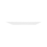 Maxi Serve Square White Plastic Large Aqua Plate - 9" x 9" x 1/2" - 100 count box