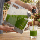 Cater Tek 1 gal Clear Plastic Take Out Drink Bag - with Safety Cap - 12 3/4" x 5 3/4" x 11 3/4" - 10 count box