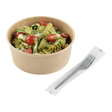 Basic Nature Black CPLA Plastic Fork - Compostable Wrapper, Heat-Resistant - 6 1/2" - 50 count box