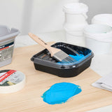 Handy Tek Synthetic Polyester Paint Brush - Flat, Beaver Tail - 2" - 6 count box