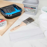 Handy Tek Synthetic Polyester Paint Brush - Flat, Beaver Tail - 2" - 6 count box