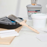 Handy Tek Synthetic Polyester Paint Brush - Flat, Beaver Tail - 2" - 120 count box