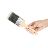 Handy Tek Synthetic Polyester Paint Brush - Flat, Beaver Tail - 2 1/2" - 6 count box