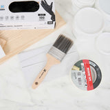 Handy Tek Synthetic Polyester Paint Brush - Flat, Beaver Tail - 2 1/2" - 6 count box