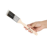 Handy Tek Synthetic Polyester Paint Brush - Angled, Long Handle - 1 1/2" - 6 count box