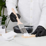 Handy Tek Synthetic Polyester Paint Brush - Angled, Long Handle - 2" - 6 count box