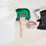 Handy Tek Synthetic Polyester Paint Brush - Angled, Long Handle - 2 1/2" - 72 count box