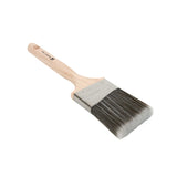 Handy Tek Synthetic Polyester Paint Brush - Angled, Long Handle - 3" - 48 count box
