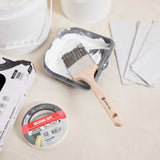 Handy Tek Synthetic Polyester Paint Brush - Angled, Long Handle - 3" - 48 count box