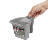 Handy Tek 28 oz Gray Plastic Paint Cup - with Brush Holder - 7 1/2" x 5 1/2" x 5" - 24 count box