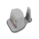 Handy Tek 28 oz Gray Plastic Paint Cup - with Brush Holder - 7 1/2" x 5 1/2" x 5" - 24 count box
