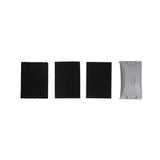 Handy Tek Assorted Grit Sanding Sponge Set - 4-Piece, Flat Edges, with Handle - 4 1/4" x 2 3/4" x 4 1/2" - 36 count box