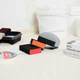 Handy Tek Assorted Grit Sanding Sponge Set - 4-Piece, Flat Edges, with Handle - 4 1/4" x 2 3/4" x 4 1/2" - 36 count box
