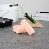 Handy Tek Microfiber Jumbo Mini Roller Cover - Shed-Resistant, with 3/8" Nap - 4" - 120 count box