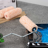 Handy Tek Microfiber Jumbo Mini Roller Cover - Shed-Resistant, with 3/8" Nap - 4" - 120 count box