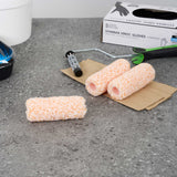 Handy Tek Microfiber Jumbo Mini Roller Cover - Shed-Resistant, with 3/8" Nap - 4" - 120 count box