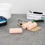 Handy Tek Microfiber Jumbo Mini Roller Cover - Shed-Resistant, with 3/8" Nap - 4" - 120 count box