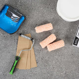 Handy Tek Microfiber Jumbo Mini Roller Cover - Shed-Resistant, with 3/8" Nap - 4" - 120 count box