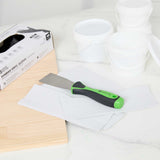 Handy Tek Carbon Steel Putty Knife - Flexible, Soft Grip Handle - 2" - 12 count box