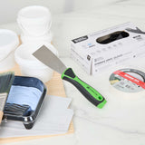 Handy Tek Carbon Steel Putty Knife - Flexible, Soft Grip Handle - 2" - 12 count box
