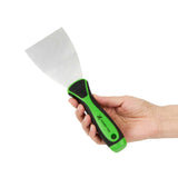 Handy Tek Carbon Steel Putty Knife - Flexible, Soft Grip Handle - 3" - 12 count box