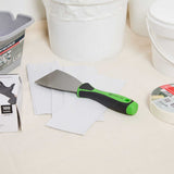 Handy Tek Carbon Steel Putty Knife - Flexible, Soft Grip Handle - 3" - 12 count box