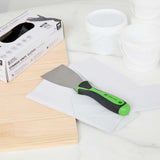 Handy Tek Carbon Steel Putty Knife - Flexible, Soft Grip Handle - 3" - 144 count box
