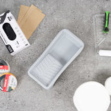 Handy Tek 1.5 qt Gray Plastic Paint Tray - 14" x 7" x 2 1/2" - 96 count box