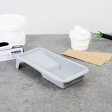 Handy Tek 1.5 qt Gray Plastic Paint Tray - 14" x 7" x 2 1/2" - 96 count box