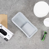 Handy Tek 1.5 qt Gray Plastic Paint Tray - 14" x 7" x 2 1/2" - 96 count box