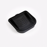 Handy Tek 27 oz Black Plastic Paint Tray / Pail Lid - Fits 0.5 gal Paint Pail - 7" x 7" x 1 3/4" - 50 count box