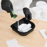 Handy Tek 27 oz Black Plastic Paint Tray / Pail Lid - Fits 0.5 gal Paint Pail - 7" x 7" x 1 3/4" - 50 count box