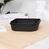 Handy Tek 27 oz Black Plastic Paint Tray / Pail Lid - Fits 0.5 gal Paint Pail - 7" x 7" x 1 3/4" - 50 count box