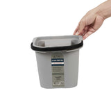 Handy Tek 0.5 gal Gray Plastic Paint Pail - with Magnetic Brush Holder - 7 3/4" x 7 1/2" x 6 3/4" - 50 count box