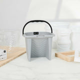 Handy Tek 0.5 gal Gray Plastic Paint Pail - with Magnetic Brush Holder - 7 3/4" x 7 1/2" x 6 3/4" - 50 count box