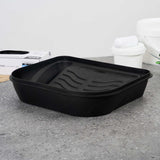 Handy Tek 5 qt Black Plastic Paint Tray / Pail Lid - Fits 3.5 gal Paint Pail - 14 3/4" x 12" x 3" - 24 count box