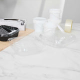Handy Tek Clear Plastic Paint Tray Liner - Fits 27 oz Paint Tray / Pail Lid - 6 1/2" x 6" x 1 3/4" - 120 count box